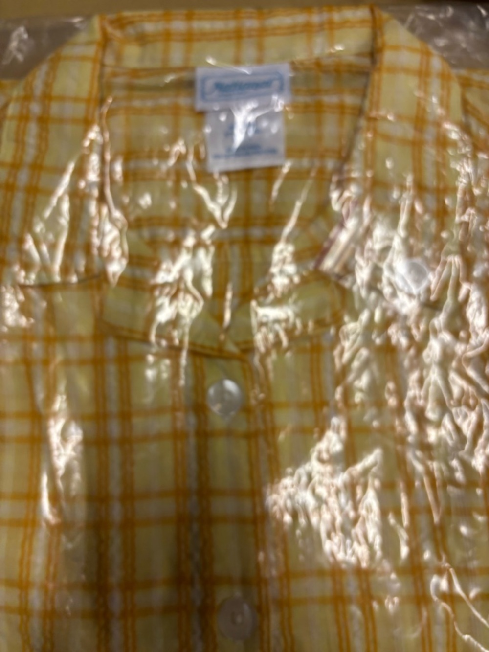 National Yellow Plaid Button-Up Shirt